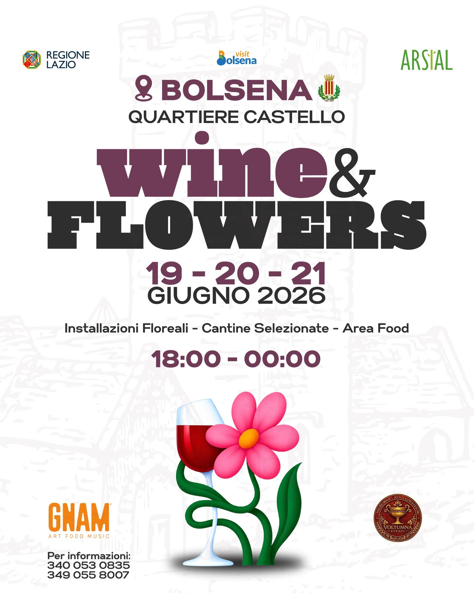 Locandina Wine & Flowers Bolsena 2026