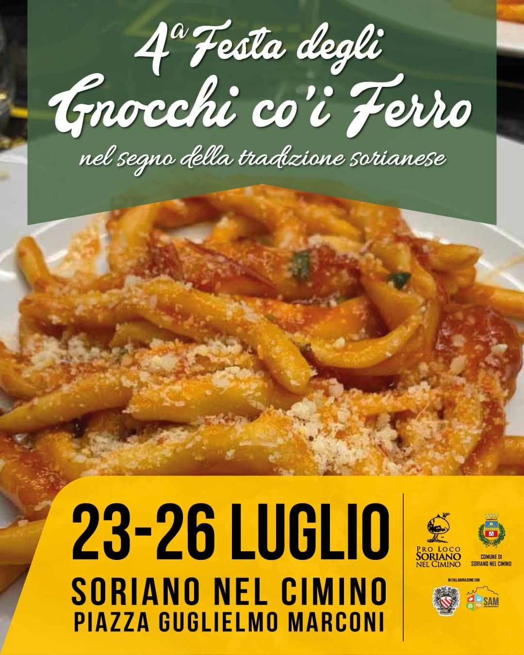Locandina Festa Degli Gnocchi Co'i Ferro