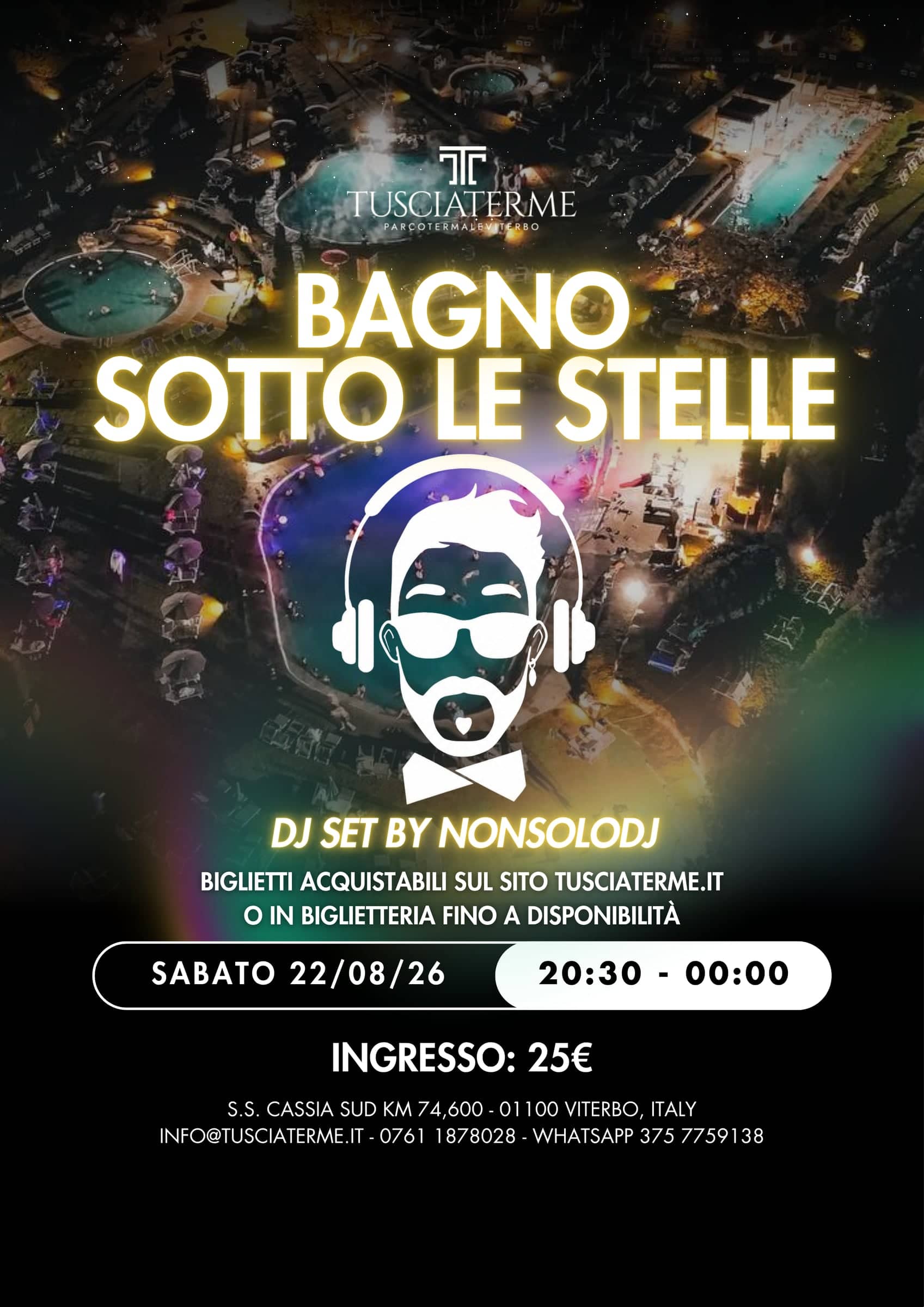 Locandina Bagno Sotto le Stelle – 22 Agosto 2026