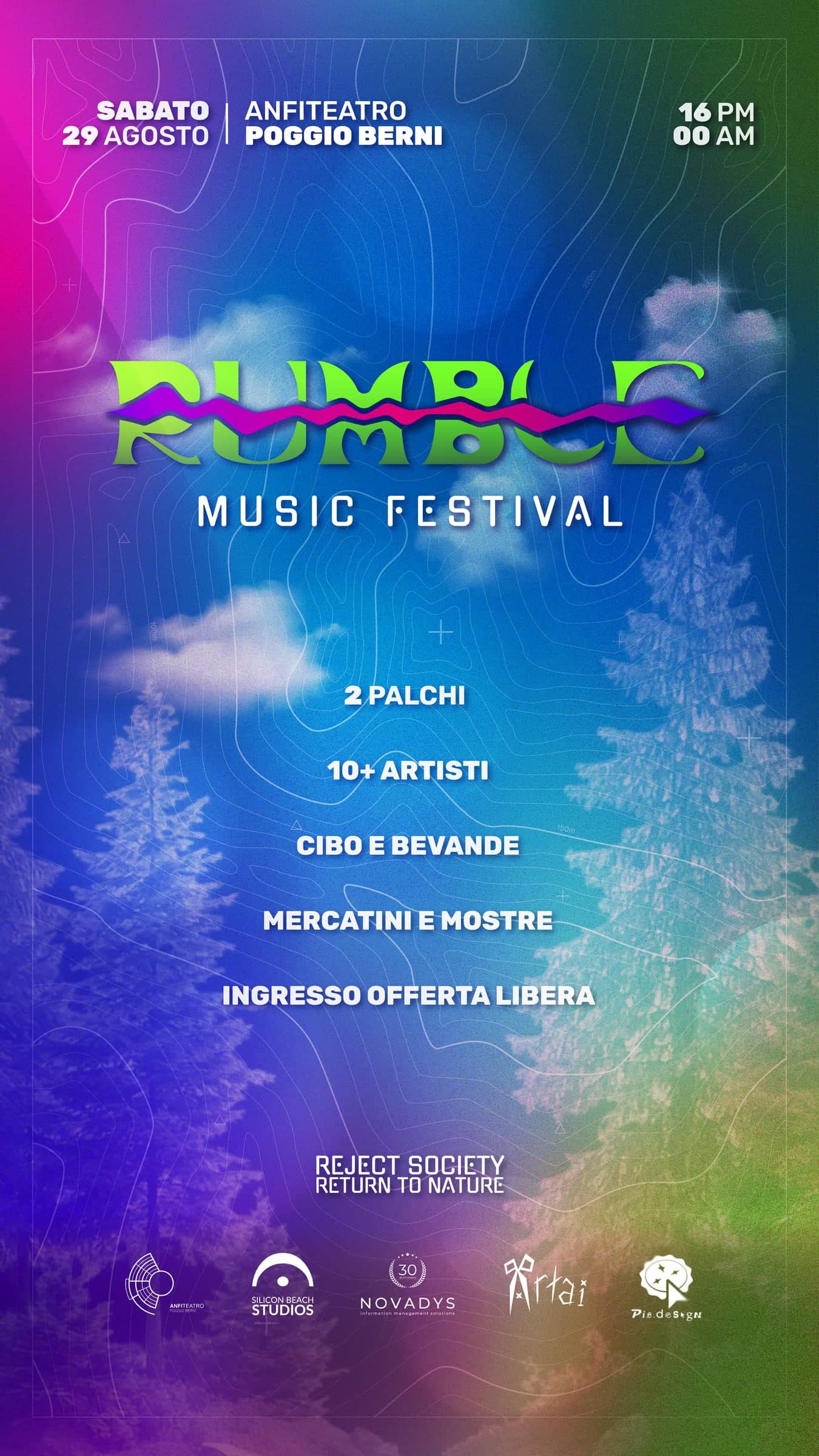 Locandina Rumble Music Festival, Festival di Musica Edm e Rap
